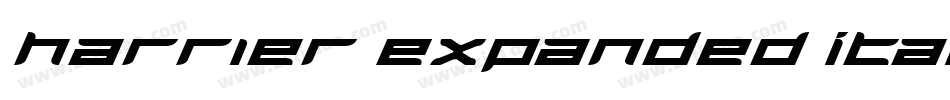 Harrier Expanded Italic字体转换